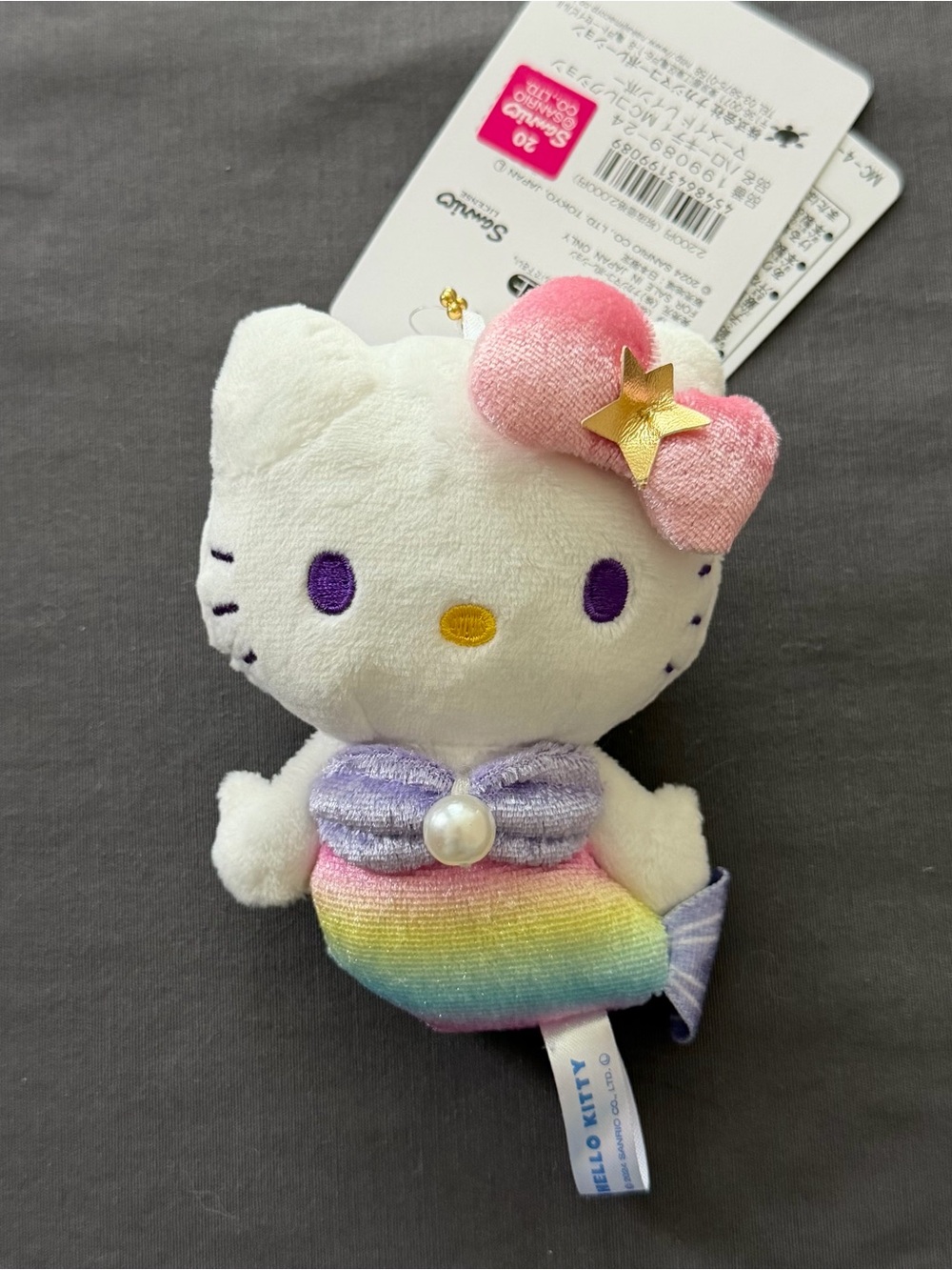 Sanrio The Rainbow Mermaid Hello Kitty keychain /plush